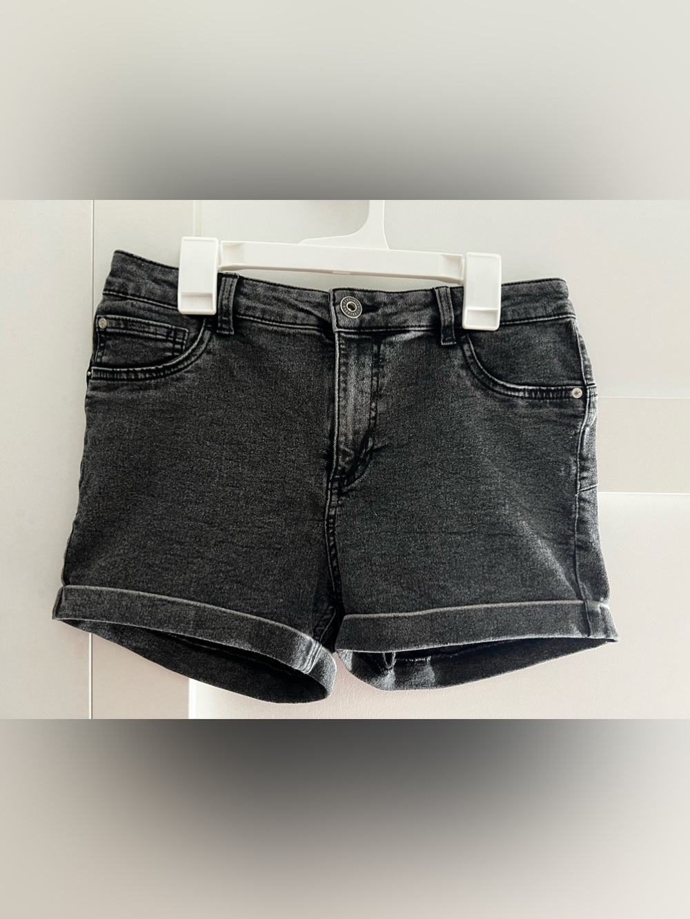 Women's Black Denim Jean Shorts